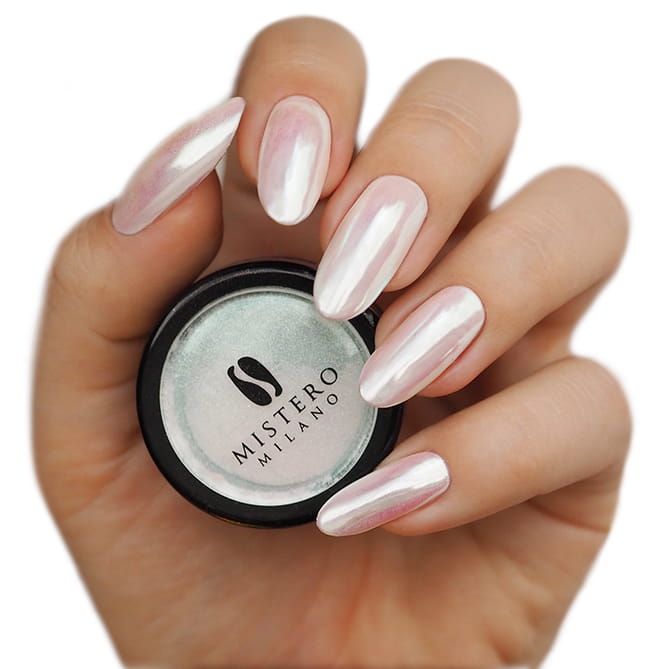 Unhas amendoads tom branco